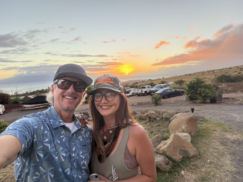 Jeff Igoe at sunset upcountry on Maui