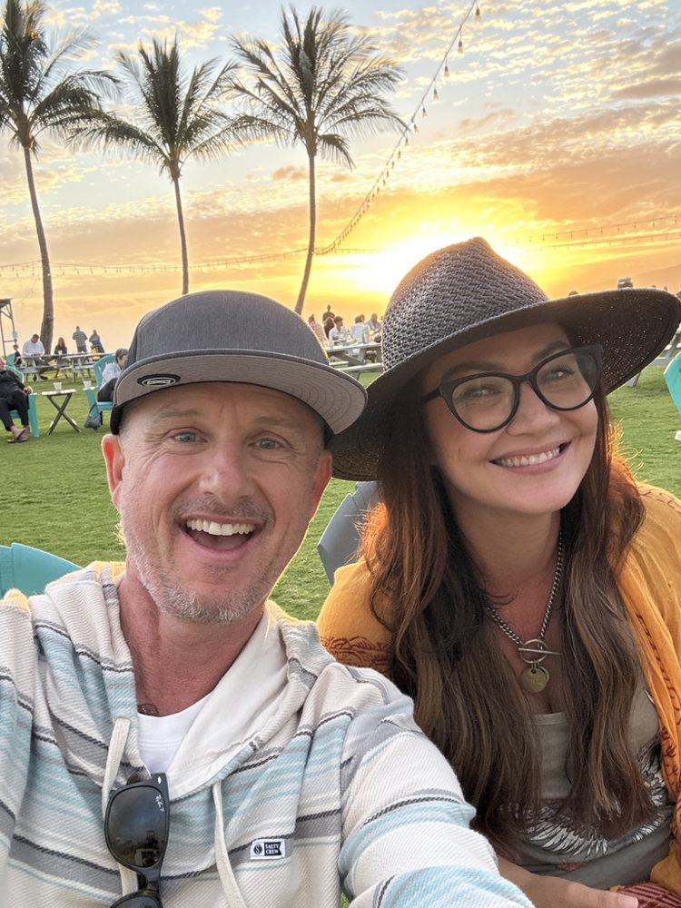 Jeff Igoe at sunset in Maui