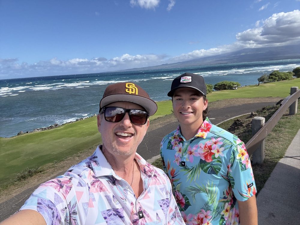 Jeff Igoe on the golf course in Maui